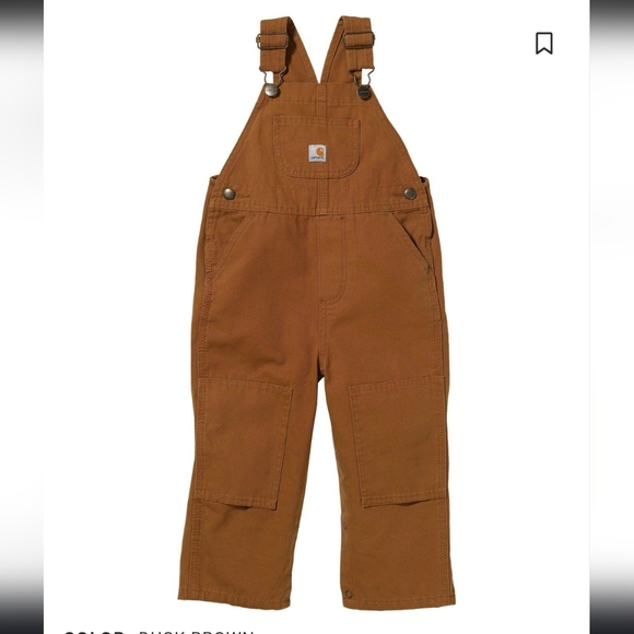 Carhartt Kids Brown Overalls - Picture 6 of 13